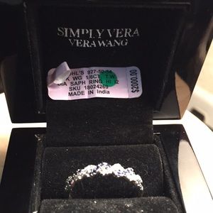 Simply Vera Vera wang diamond & amethyst band.